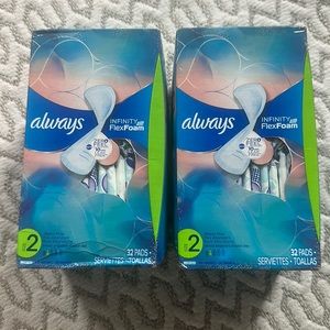 2 x Infinity flexfoam always heavy flow 32 pads without wings #2